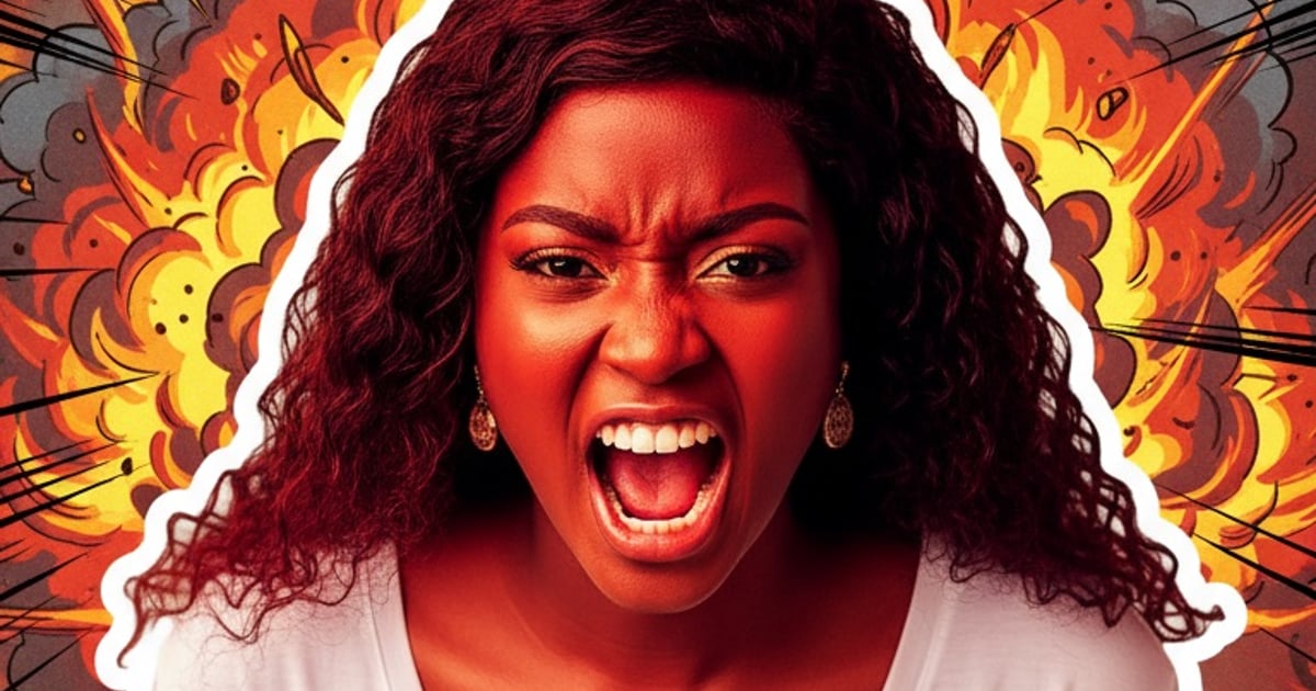 Furious Yelling Fire Explosion AI YouTube Thumbnail | VapuAI