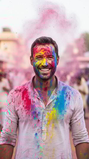 Color Burst Portrait template preview