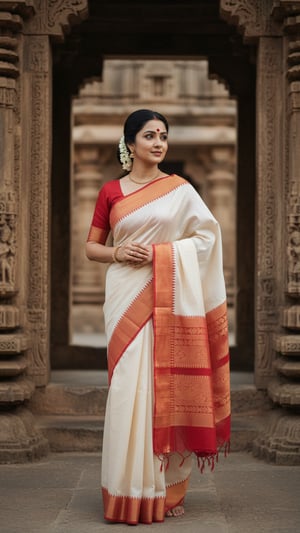 Garad Saree at Temple Entrance template preview