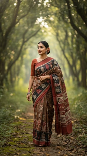 Kotpad Saree in Forest Path: Tribal Elegance template preview
