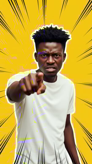 Outraged Pointing Accusation Thumbnail template preview