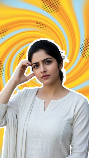 Puzzled Head Tilt Vortex Thumbnail template preview