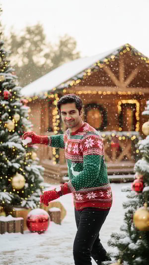 Snowball Mischief template preview