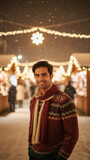 Snowy Market Moment template preview