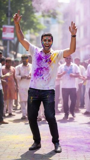 Street Dance Holi template preview
