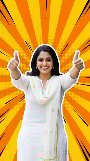 Triumphant Double Thumbs Up Thumbnail template preview