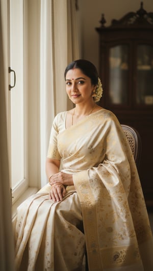 Venkatagiri Saree by Window with Soft Light template preview