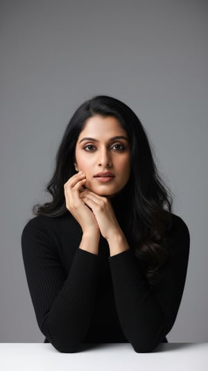 Studio Headshot with Black Turtleneck template preview