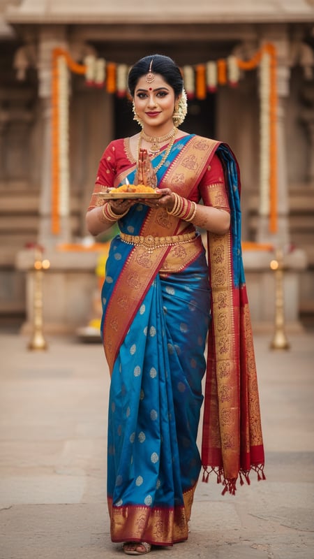View Dharmavaram Saree Bridal Ritual Procession full size Dharmavaram Saree Bridal Ritual Procession template preview
