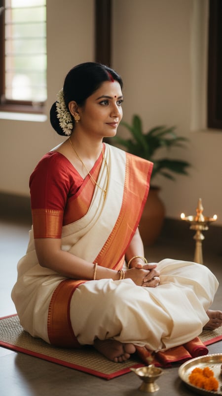 View Garad Saree Ritual Seated full size Garad Saree Ritual Seated template preview