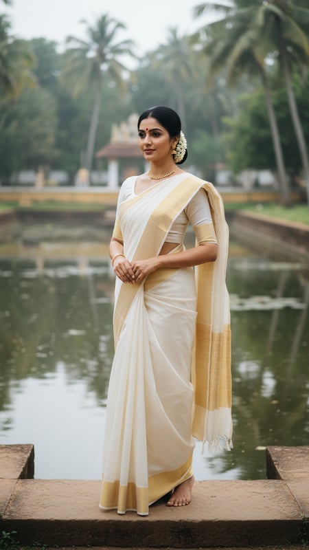 View Kasavu Saree by Temple Pond full size Kasavu Saree by Temple Pond template preview