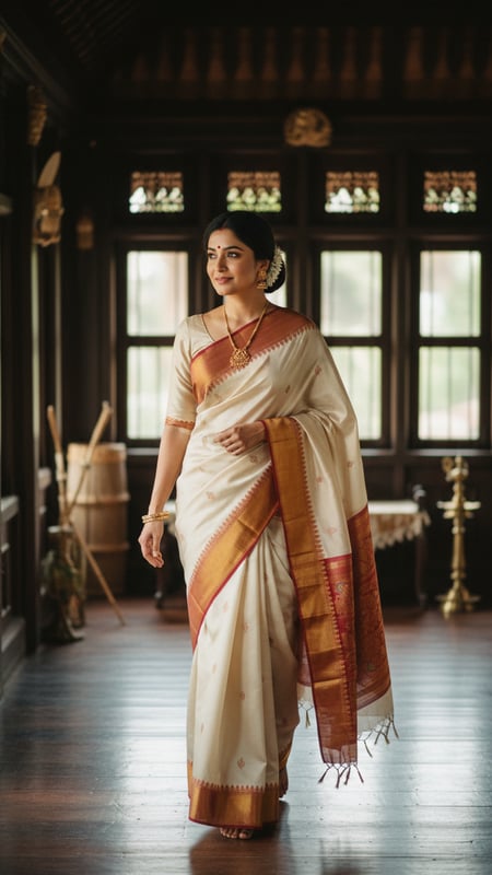 View Pat Silk Saree in Assamese Heritage Home full size Pat Silk Saree in Assamese Heritage Home template preview