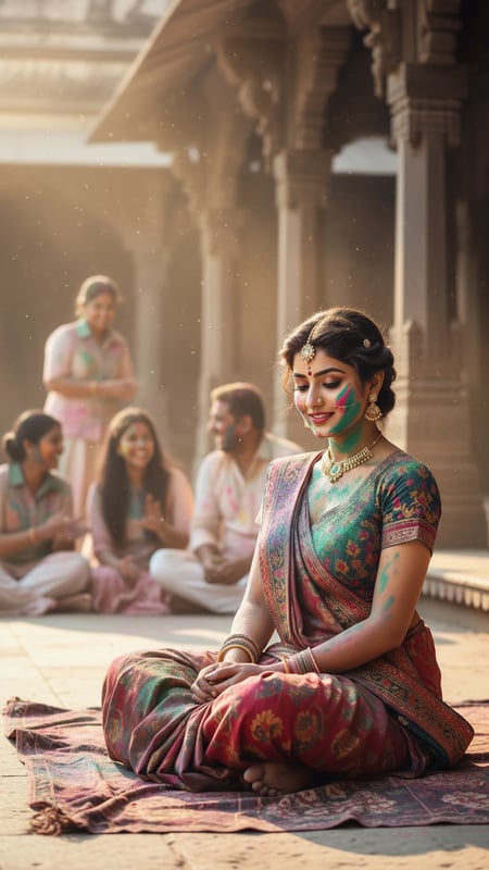 Post-Holi Calm template preview