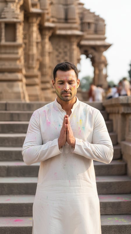 Temple Holi Calm template preview