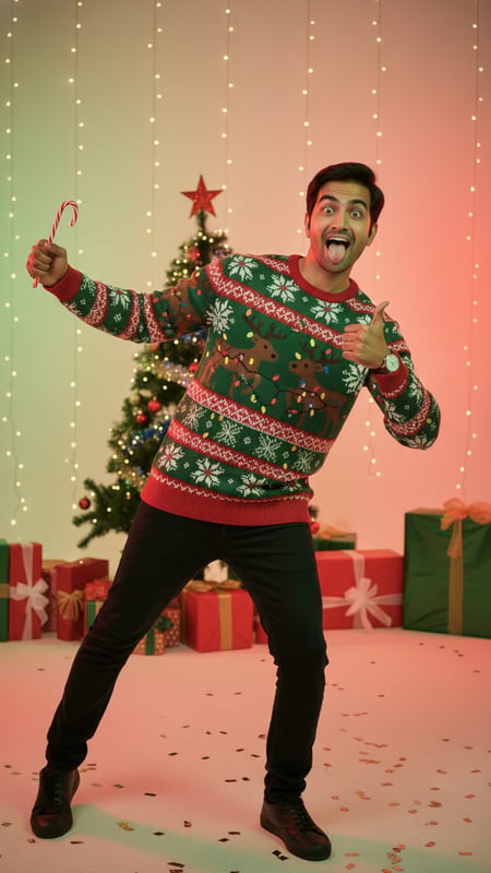 View Ugly Sweater Goofy Shot full size Ugly Sweater Goofy Shot template preview
