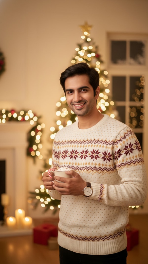 Christmas Cocoa Moment - AI transformation template example