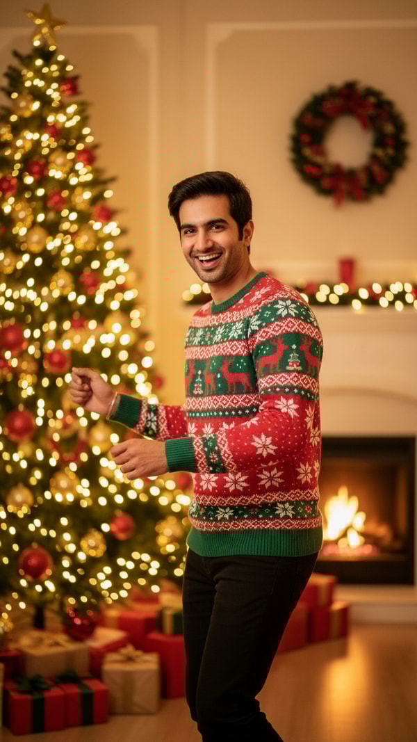 Christmas Tree Dance - AI transformation template example