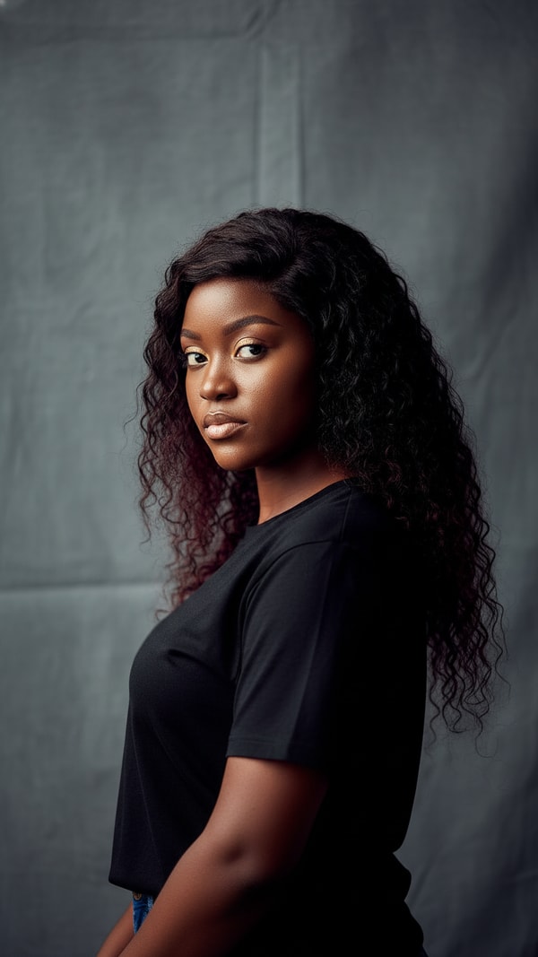 Creative Editorial Actor Portfolio Headshot - AI transformation template example