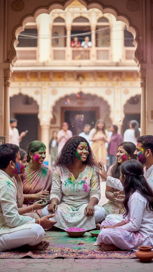 Family Color Circle - AI transformation template example