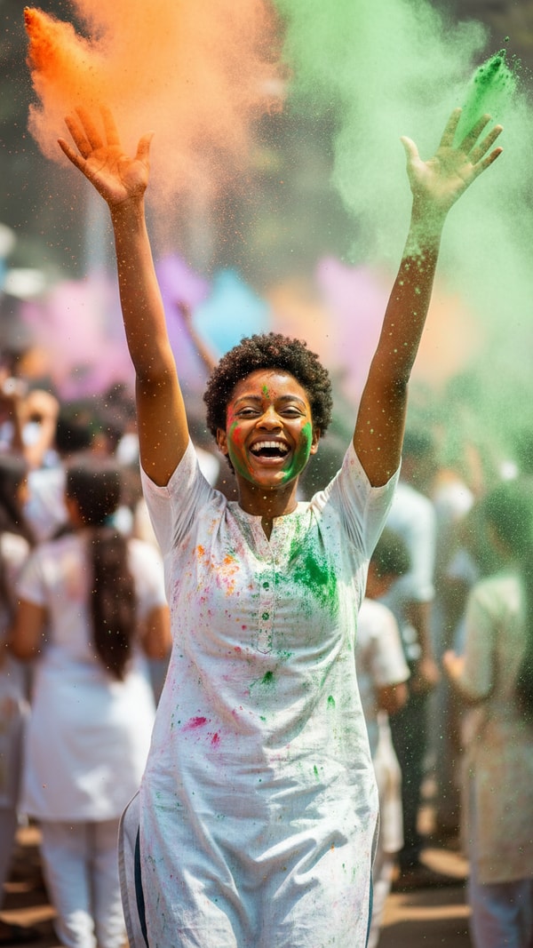 Mid-Air Laughter - AI transformation template example