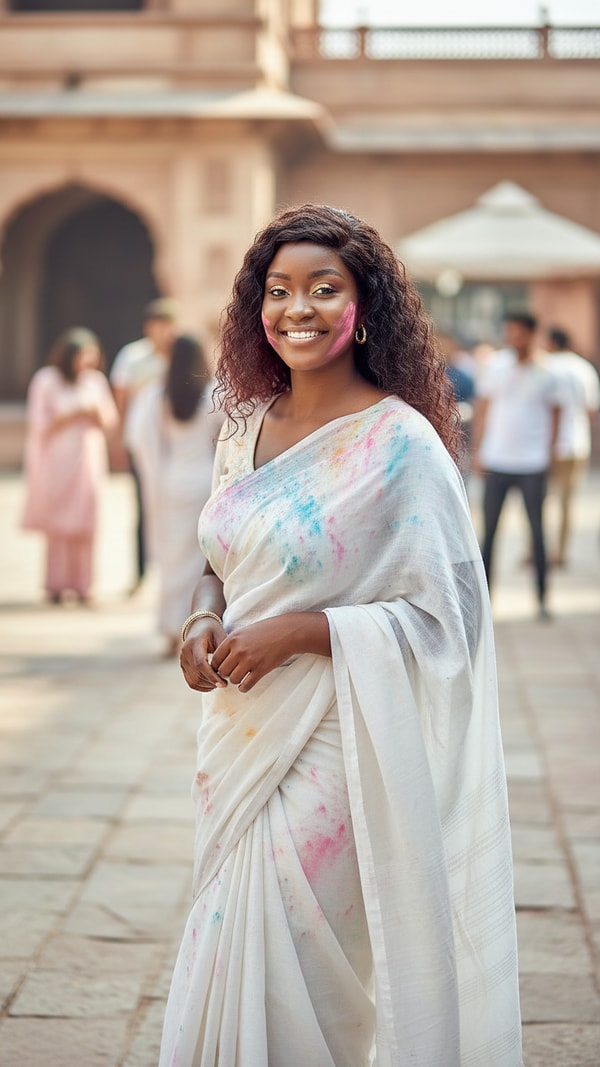 Saree Color Grace - AI transformation template example