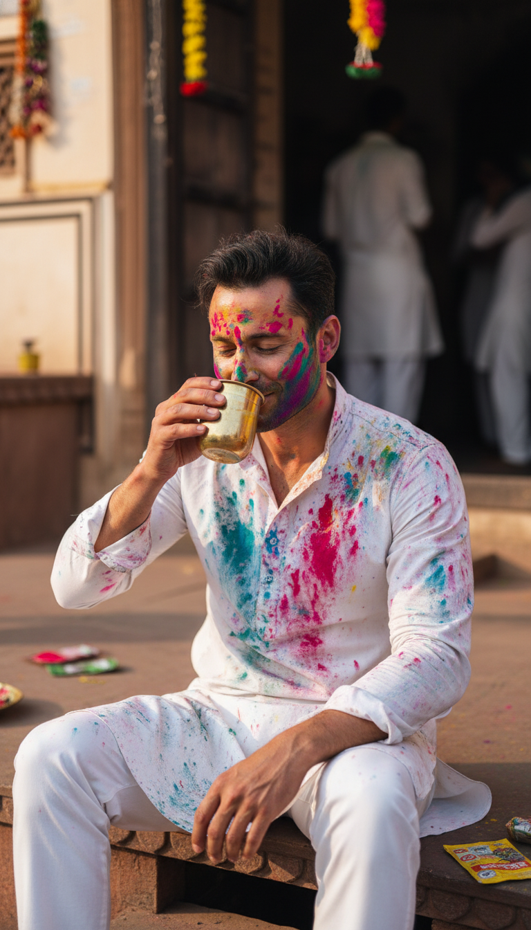View After Holi Sip - AI transformation template example full size After Holi Sip - AI transformation template example