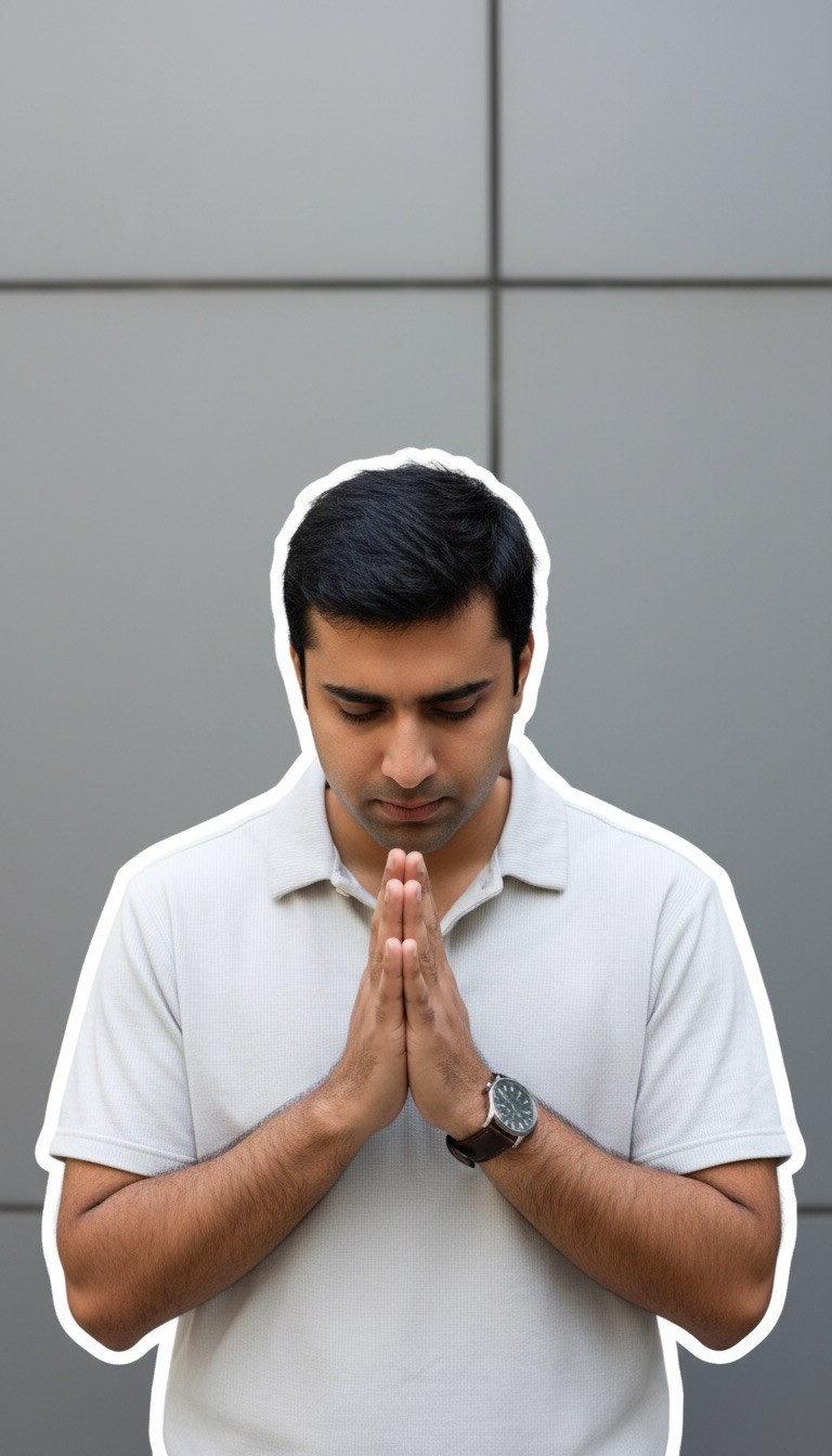 Apologetic Somber Contrition Thumbnail - AI transformation template example