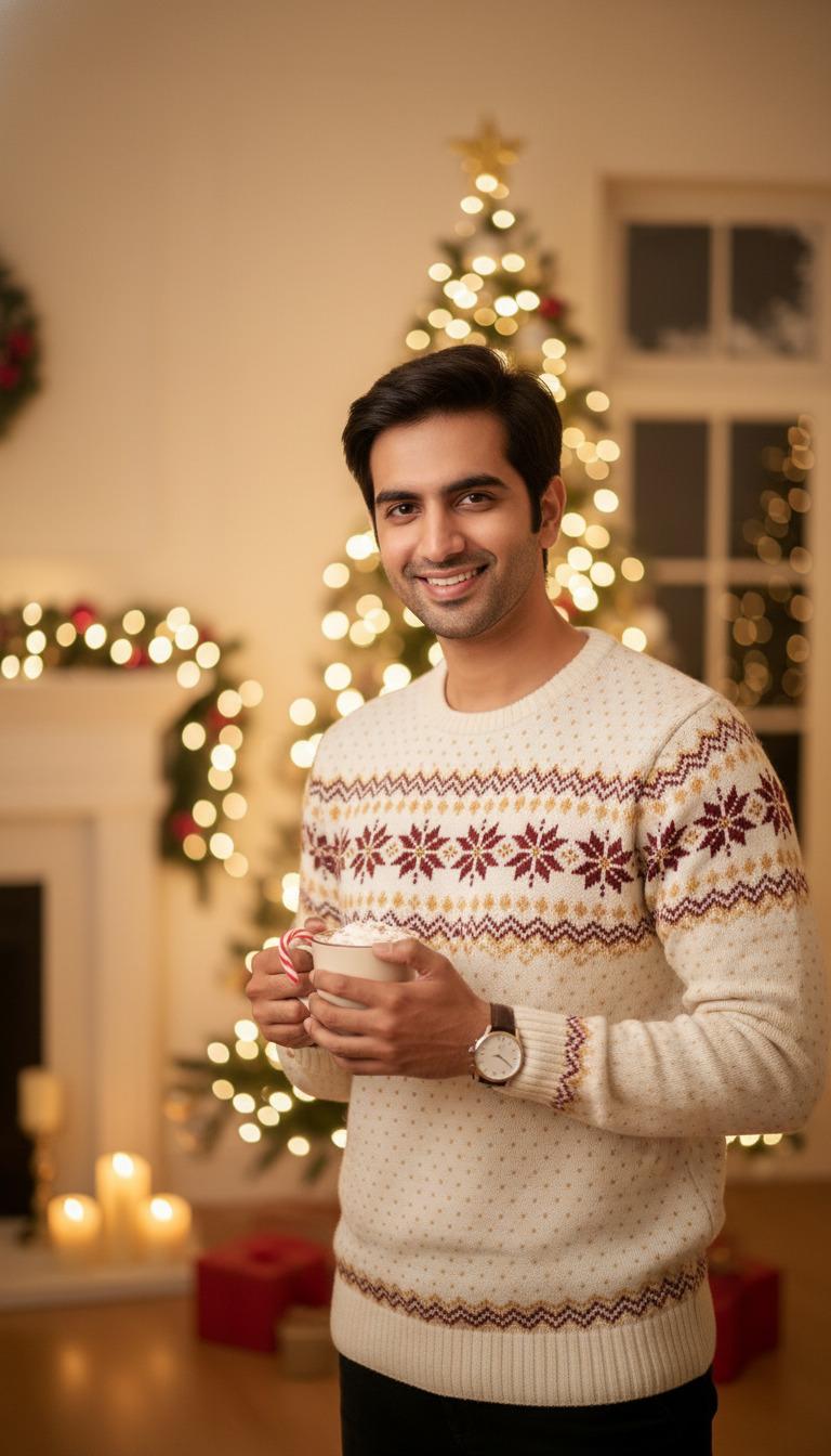 Christmas Cocoa Moment - AI transformation template example