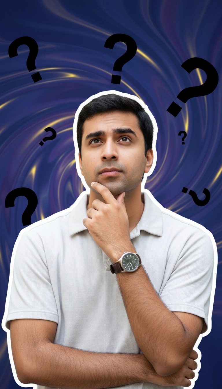 Confused Thinking Mystery Thumbnail - AI transformation template example