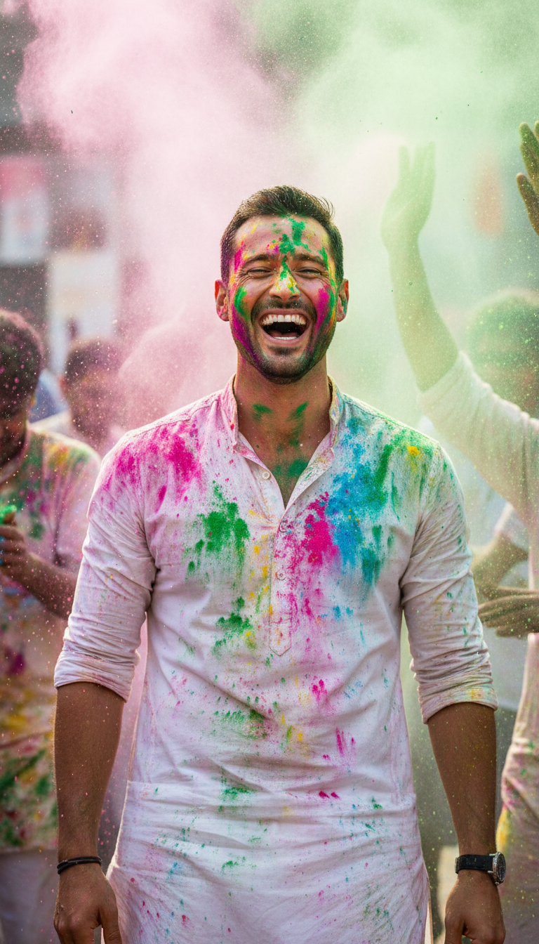 View Laughing Crowd Focus - AI transformation template example full size Laughing Crowd Focus - AI transformation template example