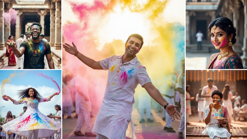 Indian Festival Celebration - AI image transformation templates