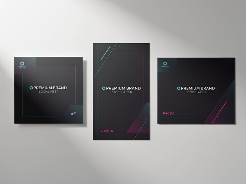 A multi-format social ad set for one brand, sized for every channel